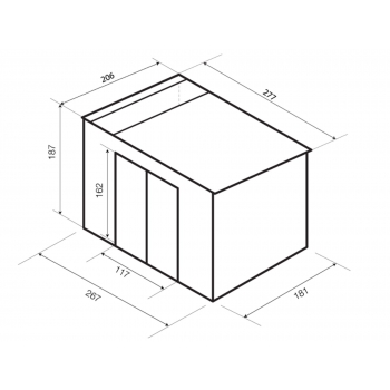 CASETTA IN METALLO SILVER CM. 267X181 Agritech Store