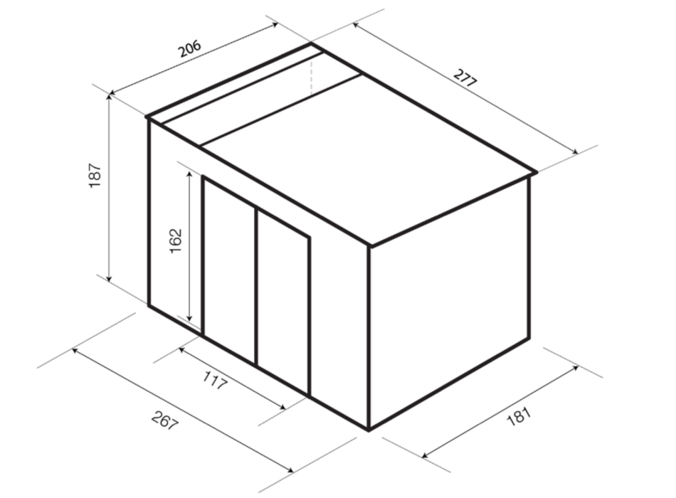 CASETTA IN METALLO SILVER CM. 267X181 Agritech Store