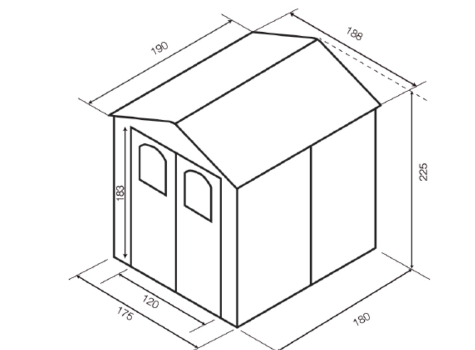 CASETTA IN RESINA ALESSIA A CM. 175X180 Agritech Store