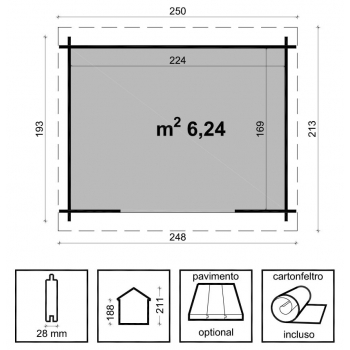 CASETTA INDIA CM. 248X193 Agritech Store