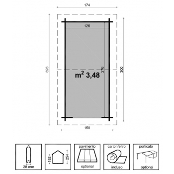 CASETTA LUCIA CM. 150X300 Agritech Store