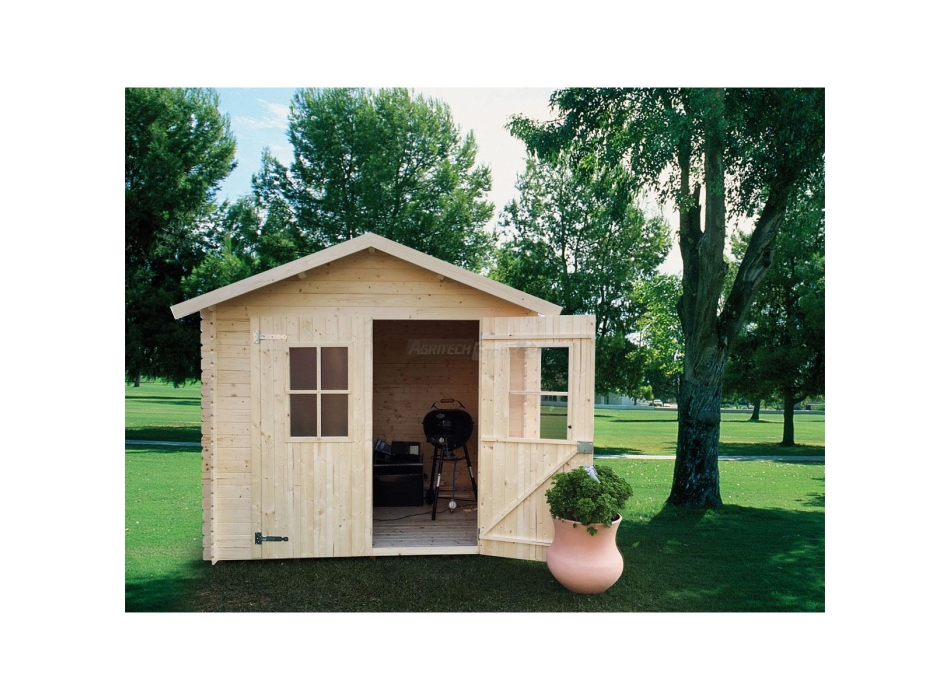 Casetta in abete naturale "Val Senales" cm 238x238 Agritech Store