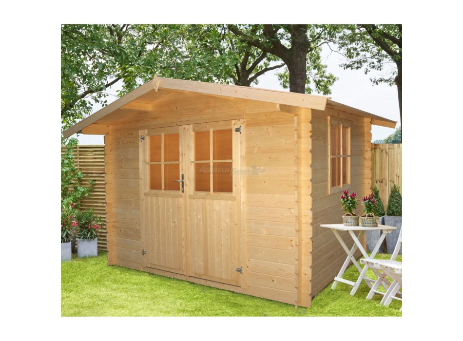 Casetta in abete naturale "Valfloriana" cm 288x218 Agritech Store