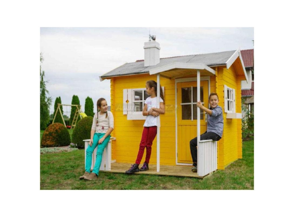 Casetta per bambini in abete naturale "Ammiramilandia" cm 238x178 Agritech Store