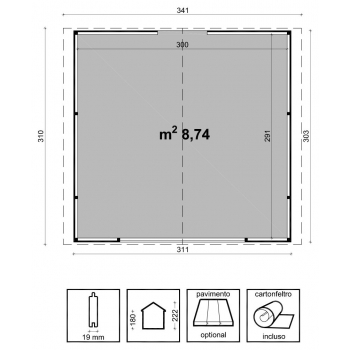 CHIOSCO MIAMI CM. 310X300 Agritech Store