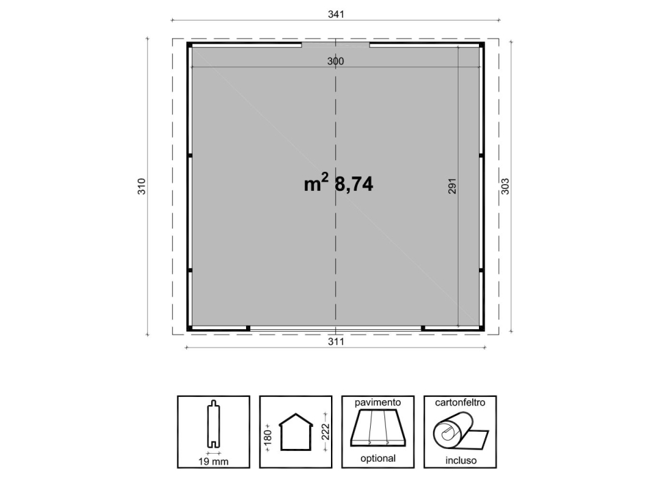CHIOSCO MIAMI CM. 310X300 Agritech Store