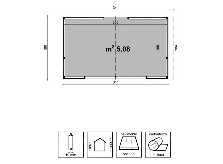 CHIOSCO RIO CM. 310X180 Agritech Store