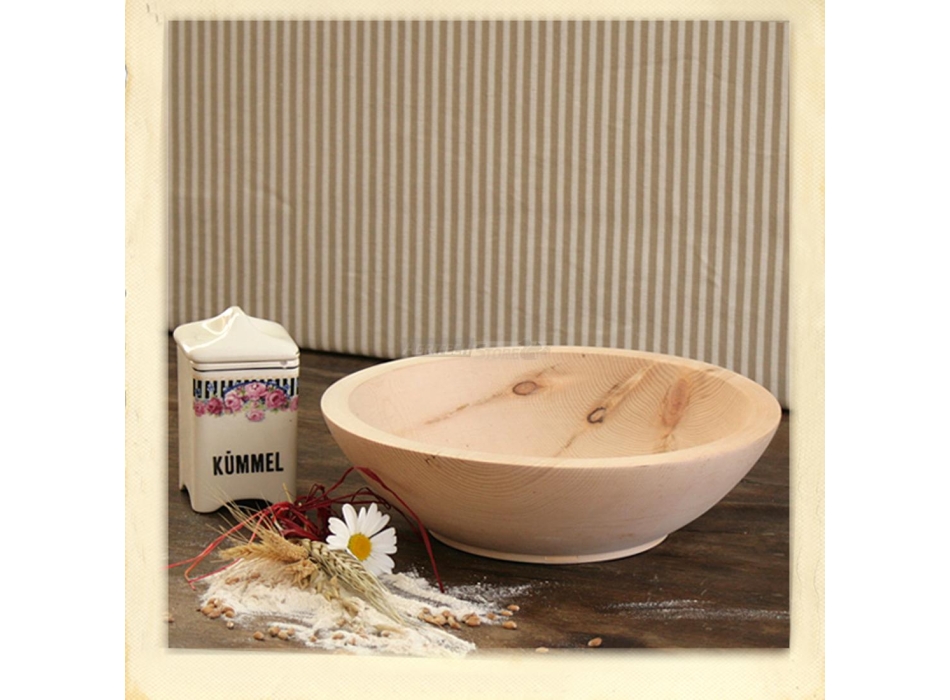 Ciotola in Legno di Cirmolo diametro 24 cm. Agritech Store