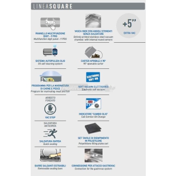 Confezionatrice Sottovuoto a Campana da banco Square 300-B Agritech Store