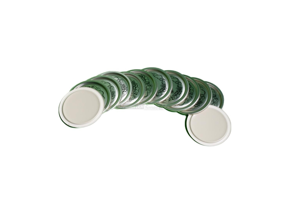 Confezione 12 Coperchietti per vasi in vetro da sottovuoto Agritech Store