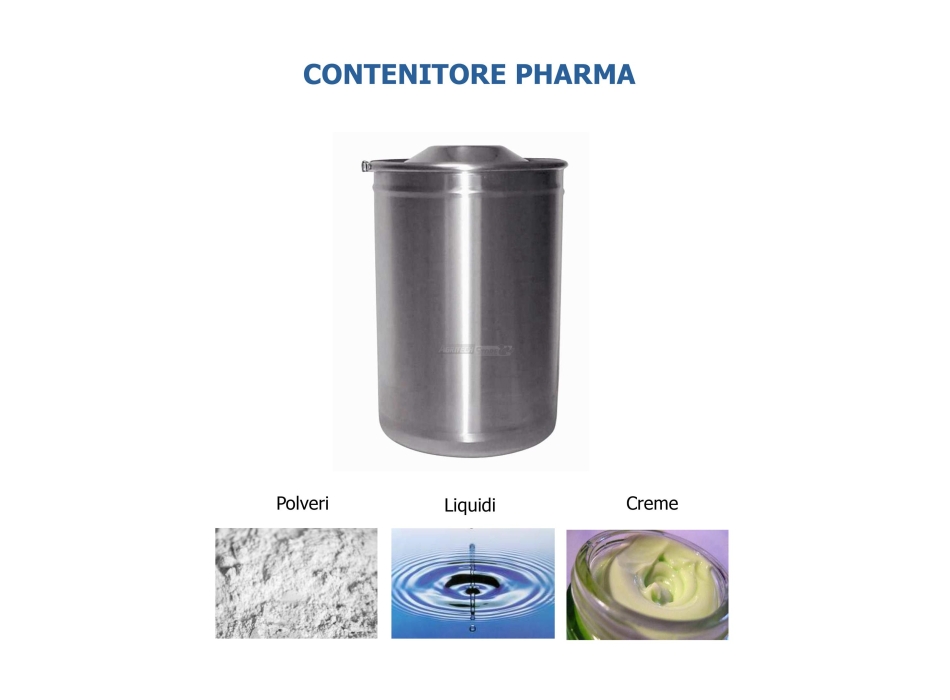 Contenitore acciaio Inox AISI 316 PHARMA Agritech Store