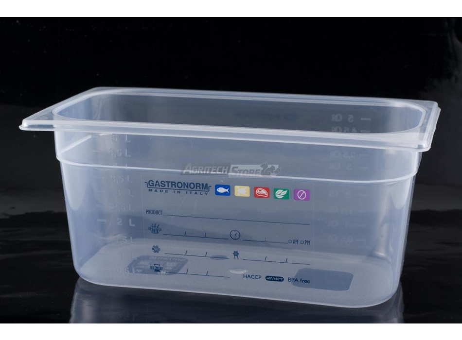 Contenitore Gastronorm 1/1 H 100 polipropilene HACCP Agritech Store