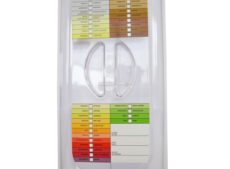 Coperchio policarbonato trasparente GECPC3616GU per bacinelle gelato Agritech Store