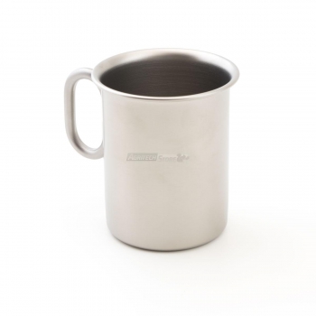 Coppa gelato "ice" in acciaio inox Ø75 mm con manico h 100 finitura meccanica Agritech Store