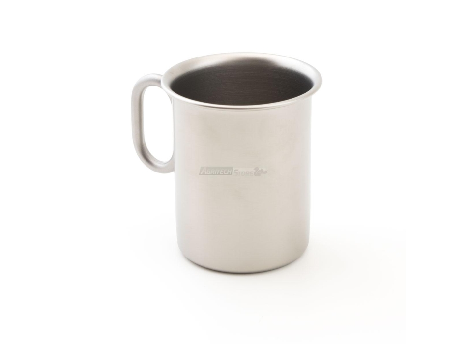 Coppa gelato "ice" in acciaio inox Ø75 mm con manico h 100 finitura meccanica Agritech Store