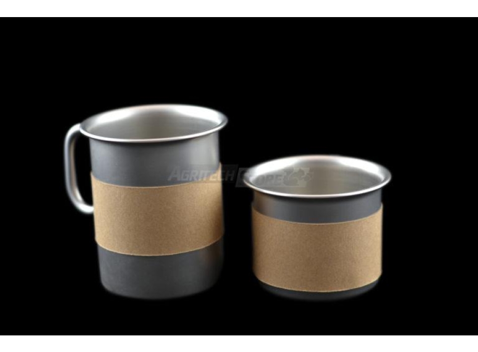 Coppa gelato "ice" in acciaio inox Ø75 mm con manico h 60 finitura meccanica Agritech Store