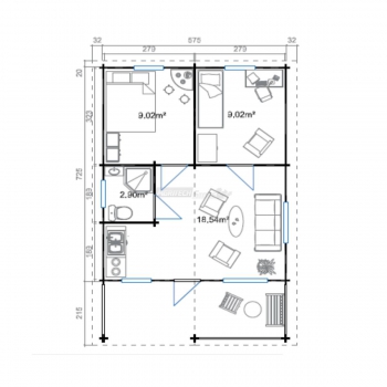 Cottage "Madonna di Campiglio" cm 575x940 Agritech Store