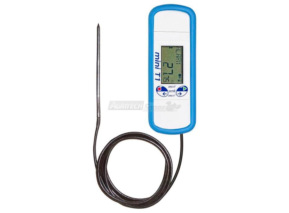 Data Logger Mini T1 PDF con sonda di temperatura esterna Agritech Store