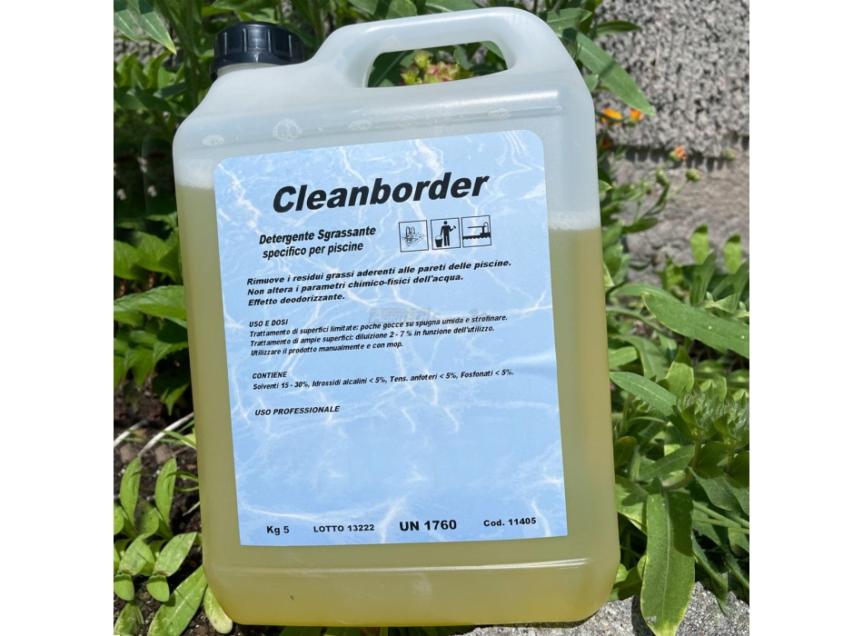 Detergente Sgrassante liquido per Piscine - Cleanborder 5 Kg Agritech Store