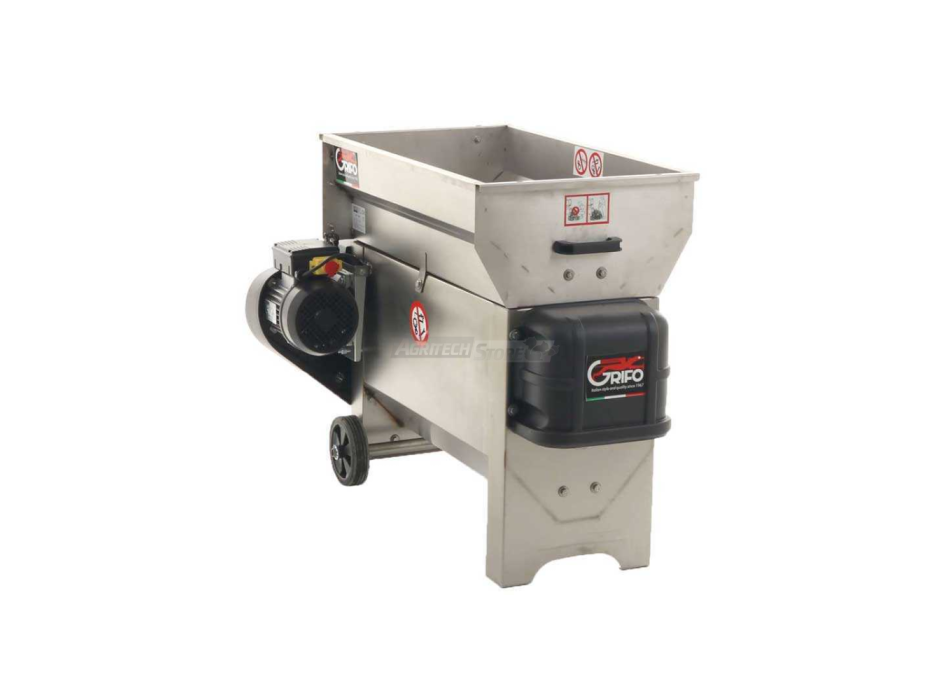 Diraspatrice elettrica con vasca - 2 versioni Agritech Store