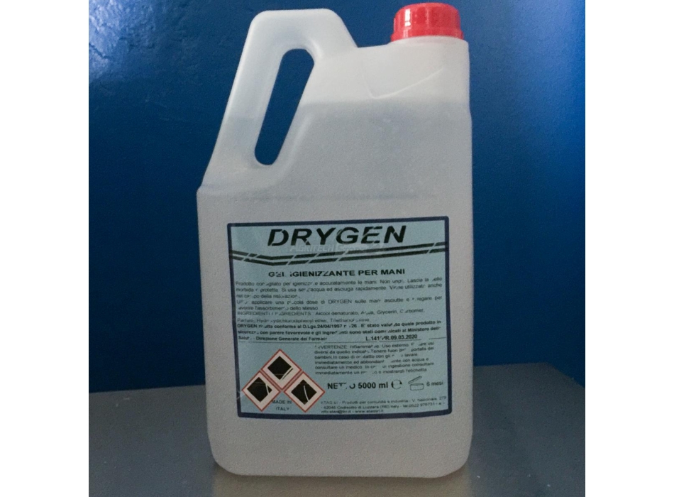 DRYGEN Gel Igienizzante per mani litri 5 Agritech Store