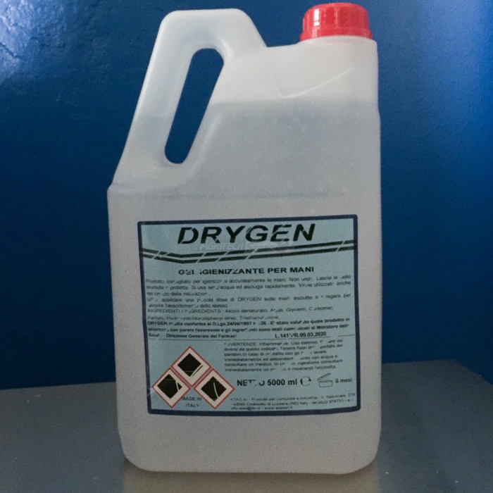 DRYGEN Gel Igienizzante per mani litri 5 Agritech Store