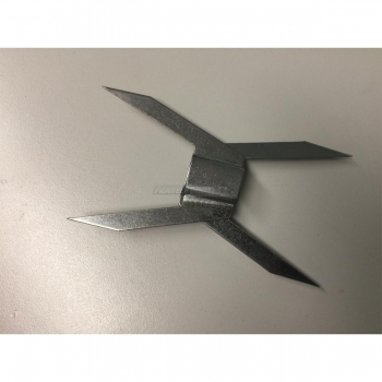 Fermapollo centrale Inox per Girarrosto "quadro 12 mm." Agritech Store