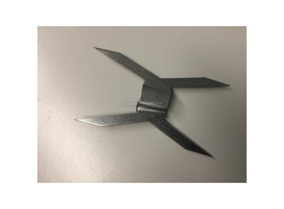 Fermapollo centrale Inox per Girarrosto "quadro 12 mm." Agritech Store