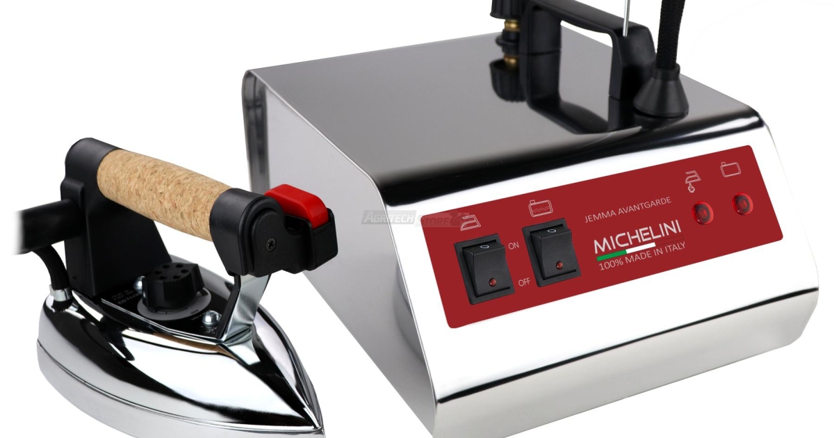 Ferro Da Stiro A Vapore Professionale Michelini Prestige Classic - Caldaia In Rame 1,5L, 1950W - Made In Italy