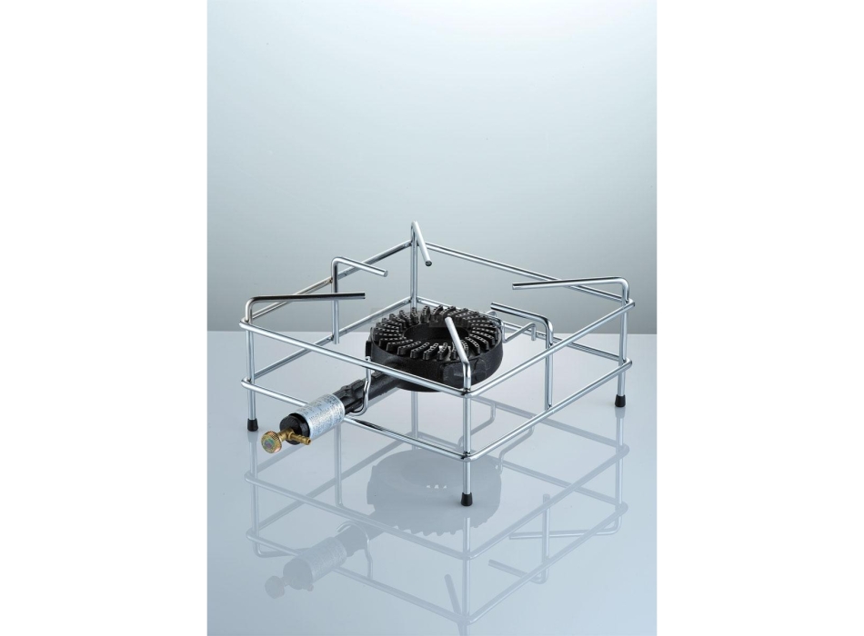 Fornellone a Gas in filo cromato Ø10 da esterno 8,8 Kw 1 fuoco Agritech Store