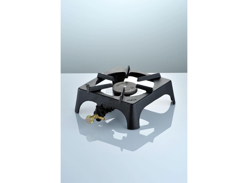 Fornellone a Gas in ghisa verniciato da esterno 2,5 Kw 1 fuoco con termocoppia Agritech Store