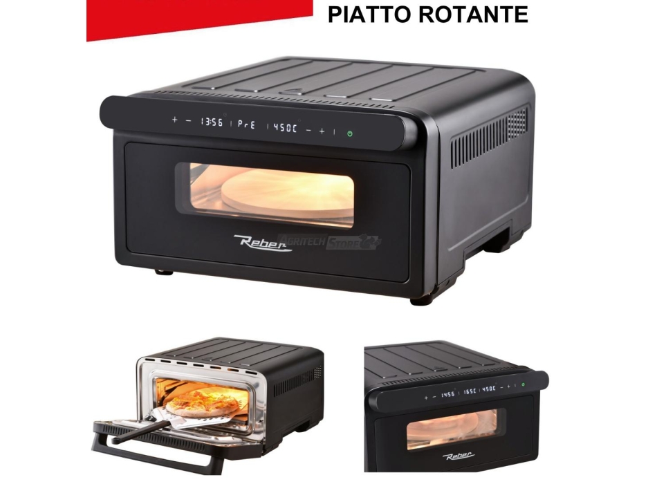 Forno Pizza con piatto rotante  Agritech Store