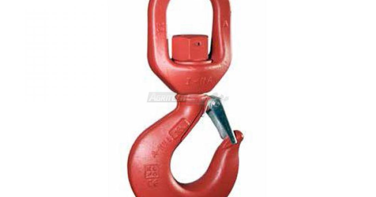 RLECS 4 Ganci Regolabili Per Fune Metallica - Gancio Di Sollevamento Con Morsetto - 82mm Per Cime 2-3mm