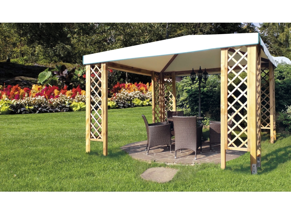 GAZEBO 360X300 CON GRIGLIATI Agritech Store