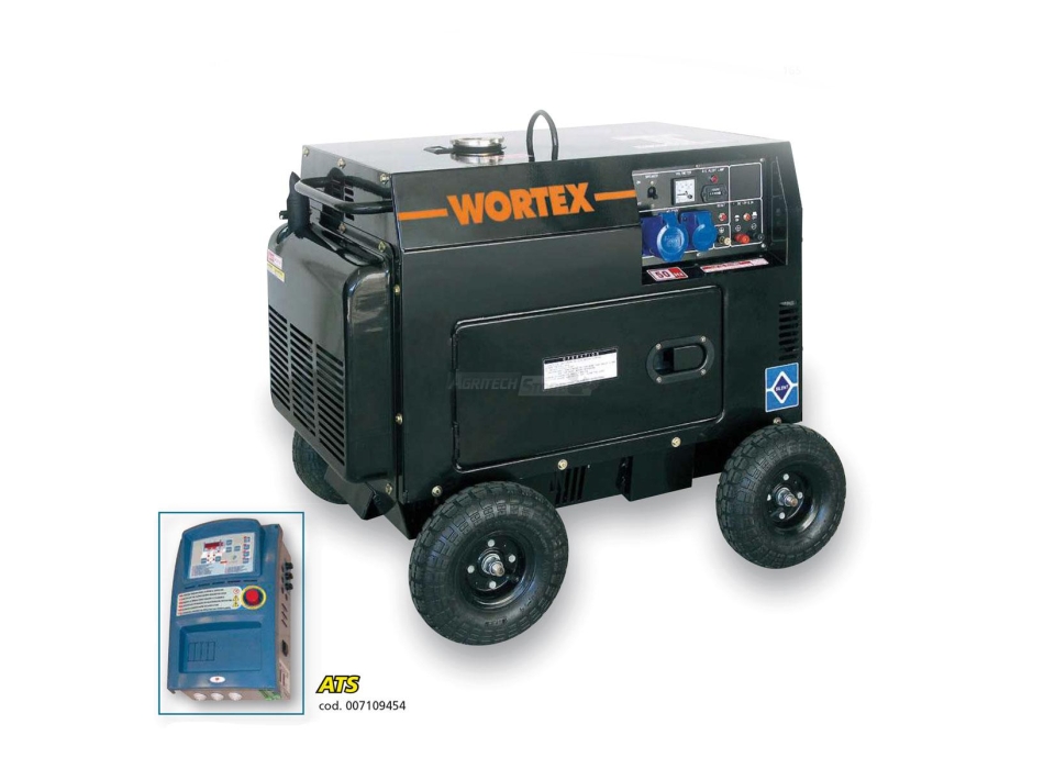 Generatore monofase Diesel Wortex HW 5000 E Kw 4,5 Agritech Store