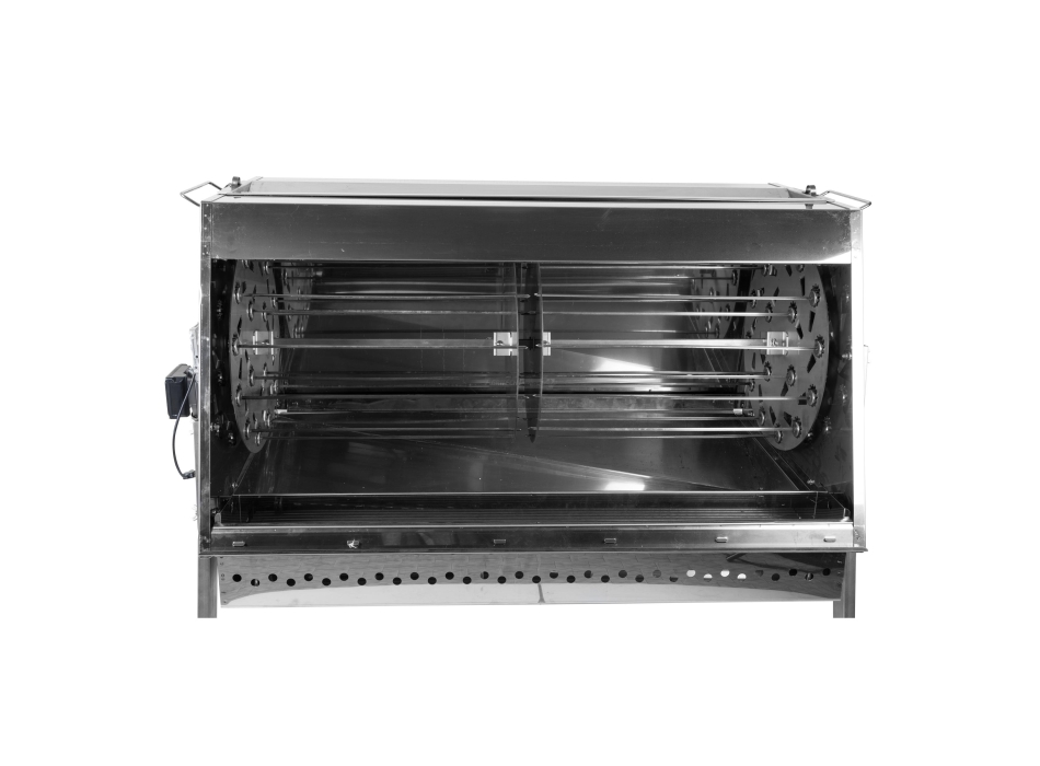 Girarrosto professionale in Acciaio Inox cm.120 a 15 Lance Agritech Store