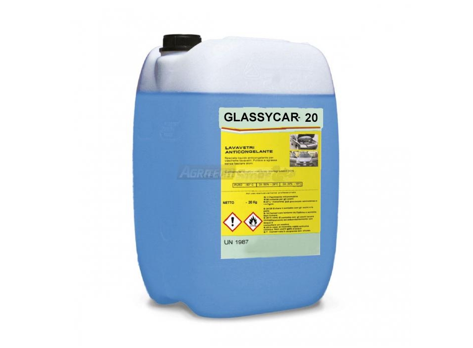 Glassycar -20 liquido lavavetri auto  Agritech Store