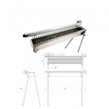 Grill Giraspiedini & Arrosticini Tecnoroast da 40 pezzi Single Agritech Store