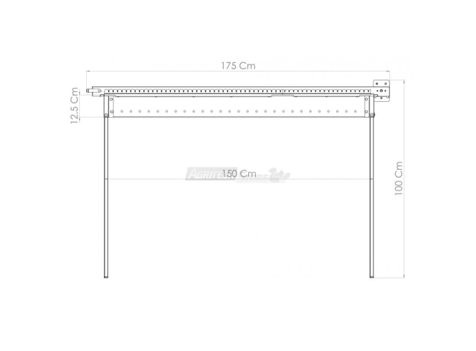 Grill Giraspiedini & Arrosticini Tecnoroast da 60 pezzi Single Agritech Store