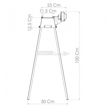 Grill Giraspiedini & Arrosticini Tecnoroast da 60 pezzi Single Agritech Store