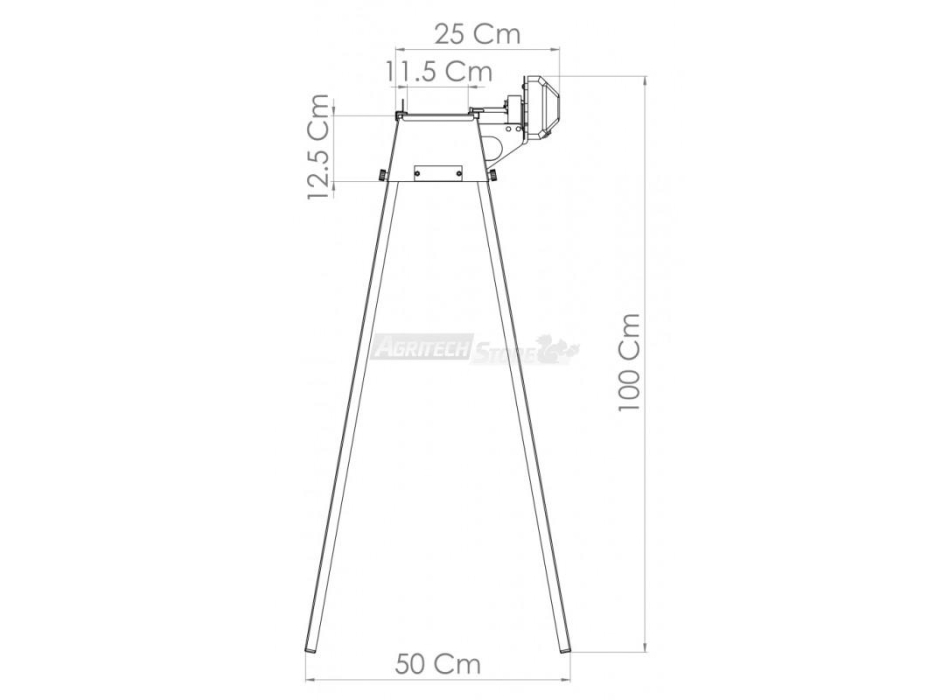 Grill Giraspiedini & Arrosticini Tecnoroast da 60 pezzi Single Agritech Store