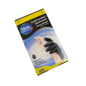 Guanti sintetici elasticizzati monouso 100 pz. - Skin Flex Black Agritech Store