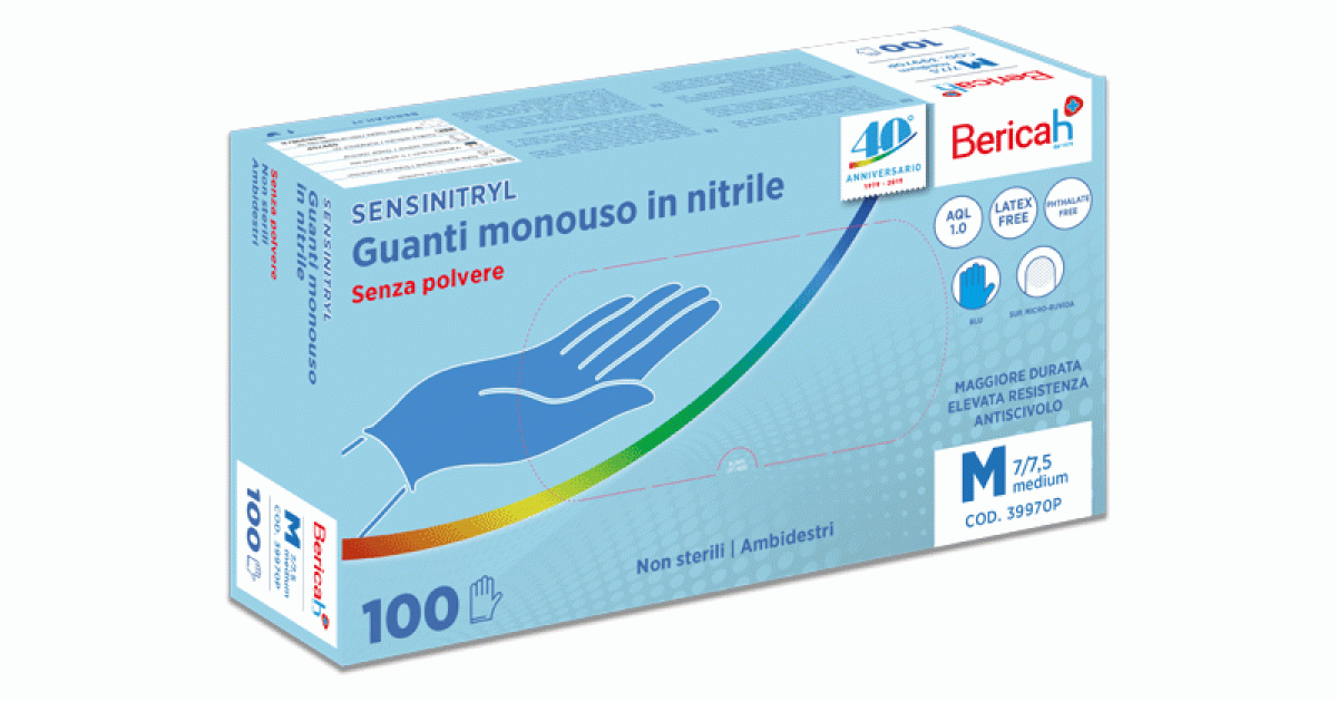 100 Guanti In Nitrile Senza Polvere Taglia L - Monouso, Blu, Per Professionisti E Hobby - 0.08mm Spessore - Foto 7