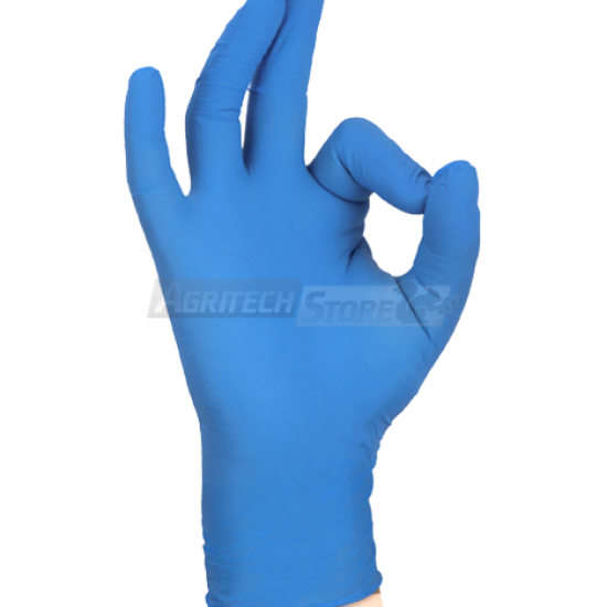 Guanto In Nitrile Monouso Senza Polvere Skin Blu 100 Pz Colore Azzurro
