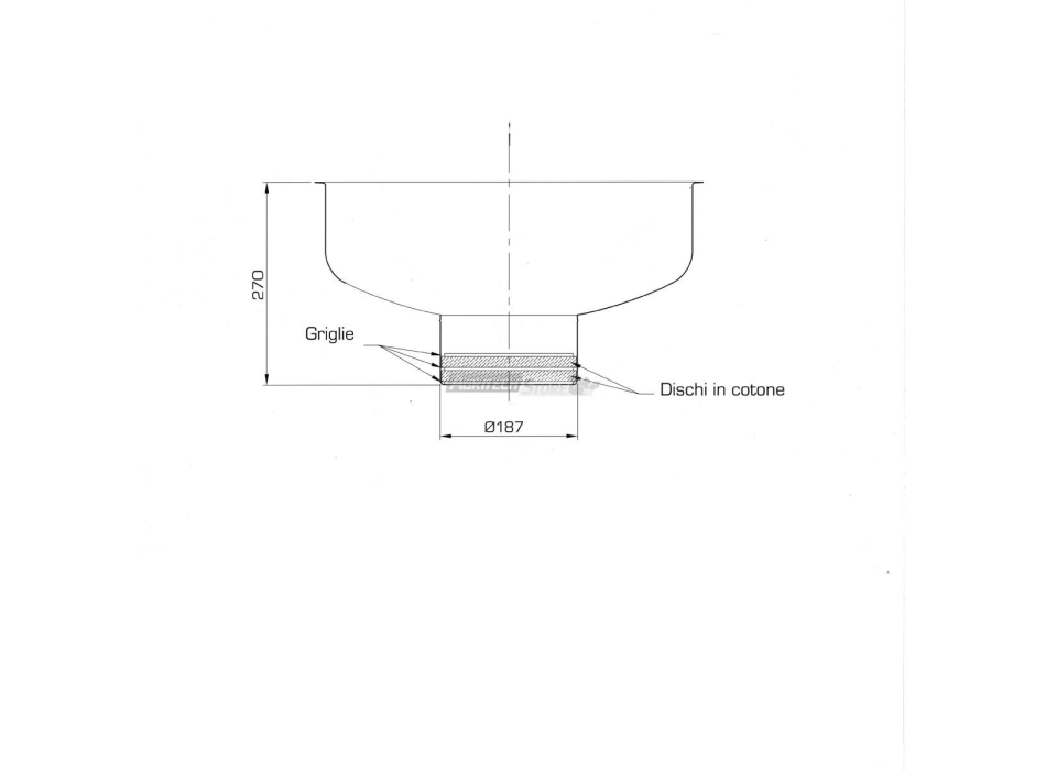 KIT Filtro Olio in Acciaio Inox da 30 LT. Ø 500 mm Agritech Store