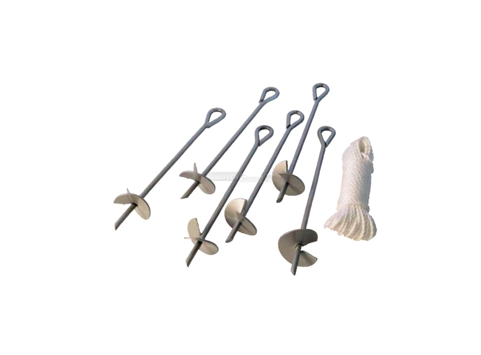 Kit di fissaggio nel terreno gazebo "Rimini"  Agritech Store