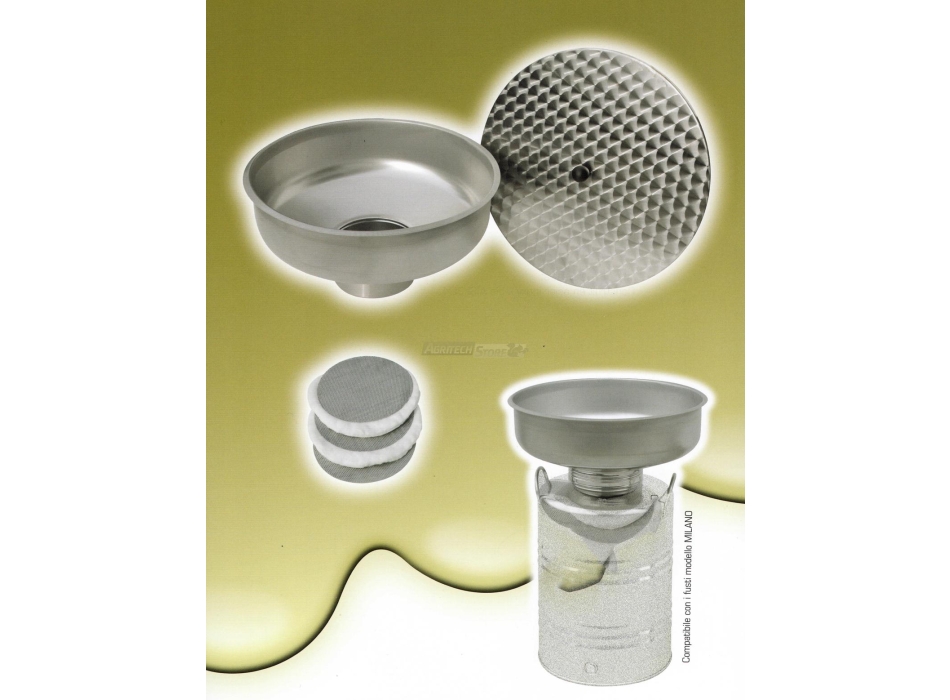 KIT Filtro per Olio in Acciaio Inox 30 LT. Agritech Store