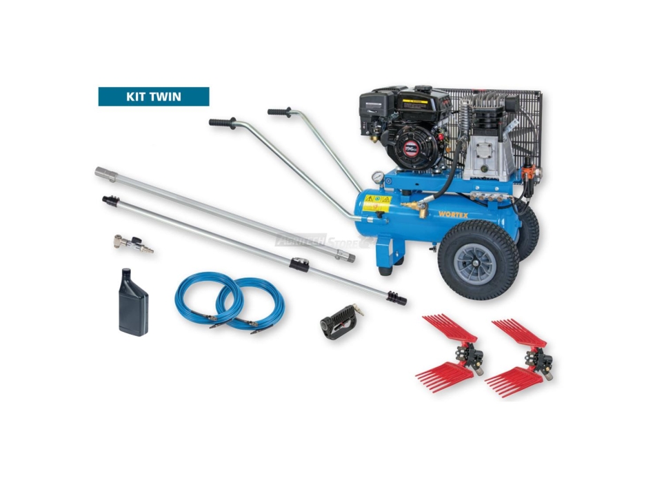 Kit Twin-Compressore completo di 2 abbacchiatori Agritech Store