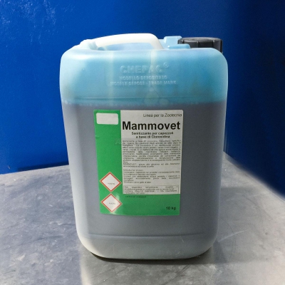 MAMMOVET Sanitizzante per Capezzoli a base di Clorexidina 10 Kg.