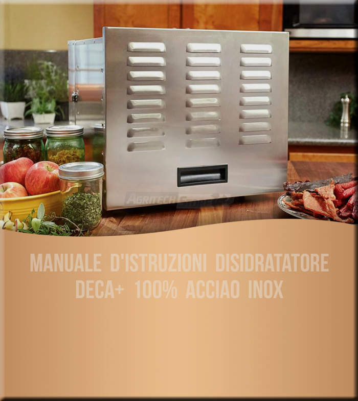 Manuale D'istruzioni Disidratatore Concept PRO Deca+ Agritech Store
